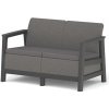 KETER SCANDI LINEA 2 SEATER SOFA - Mountain Grey/Grafit