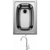 Blanco TOP EE 3 x 4 nerez prírodný lesk 501067 + Deante ASTER BCA 062M chróm
