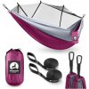Mountain Goat turistická hojdacia sieť pre jednu osobu so sieťou sivo-ružová