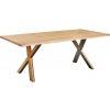 Linea Natura JEDÁLENSKÝ STÔL, divoký dub, čierna, farba duba, 200/100/76 cm - Obývacie zostavy - 002748011201
