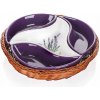Banquet Mísa v košíku LAVENDER 23 cm 4 ks