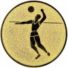 Volejbal: Hliníkový emblém na trofej Ø 50 mm zlatá