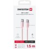 Swissten 71528205 USB-C / USB-C, 1,5m, růžový