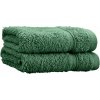 Tmavozelené froté bavlnené uteráky v súprave 2 ks 30x30 cm Zero Twist – Catherine Lansfield