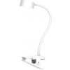 ABCtech Solight LED stolní nabíjecí lampička, 2W, 210lm, 3CCT, bílá, clip