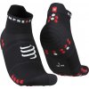 Bežecké ponožky Compressport, PRO RACING SOCKS V4.0 RUN čierna,biela,červená T1