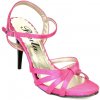 Rossy saténové sandále růžové