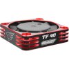 Team Corally Ultra vysokorýchlostný hliníkový ventilátor 40 mm, čierny/červený - 6-8,4 V - konektor BEC čierny