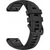 VSETKONAMOBIL 131631 SPORTY QUICK FIT Vymeniteľný silikónový remienok Garmin - šírka 20mm čierny