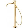 Tres Study vaňová/sprchová batéria voľne stojaca zlatá 26247005OR