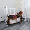 Sablio Mikroplyšové obliečky do detskej postieľky Červený vlak na kolejích - 130x90 / 40x60