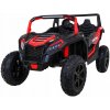 Joko Elektrické autíčko Buggy ATV Strong Racing 180W 24V nosnosť 100kg brzdový pedál dvojmiestne nafukovacie kolesá červená