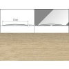 Prechodové lišty A73 - SAMOLEPIACE šírka 12 x výška 0,65 x dĺžka 100 cm - dub mocca