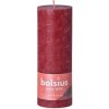 Bolsius Rustic Shine Valec 68x190mm Velvet Red, bordová sviečka