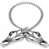 Slave4master Clover Nipple Clamps, oceľové štipce s retiazkou