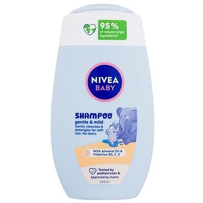 Nivea Baby Gentle & Mild Shampoo 200 ml jemný šampon na vlasy pro děti