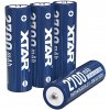 Nabíjateľný 4x akumulátor XTAR AA CLR 4300 Li-ion 2700mAh 1,5V 2,5A, chránený + Púzdro