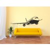 Dekoracie-steny.sk - Samolepka na stenu - Dopravné lietadlo - 30 x 100 cm - 672