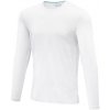 Pánske tričko Ponoka s dlhým rukávom, organická bavlna - Biela, S