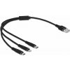 Delock 87152 USB-C USB-Micro Lightning 0.3m Kabel
