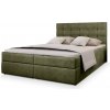 Manželská boxspring posteľ s úložným priestorom Glos M 140x200 - olivová