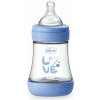 CHICCO Fľaša dojčenská Perfect5 silikón 150ml chlapec