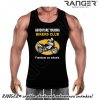 Pánske tielko RANGER® - motív Motorkári 16 Čierna 3XL