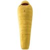 Deuter ASTRO PRO 800 SL turmeric-redwood výška osoby do 175 cm - levý zip; Žlutá spacák