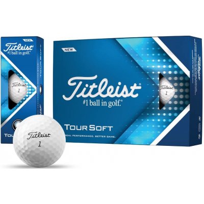 Titleist Tour Soft 22, biele 3 ks