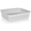 BRILANZ Košík úložný 24,5 x 19,5 x 6 cm, 1,1 l, bílý