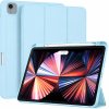 Techsuit – Flex Trifold skladacie puzdro s držiakom na stylus pre iPad Pro 11 (2018/2020/2021/2022) – svetlomodré