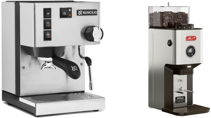 Set Rancilio Silvia E + Lelit William PL72