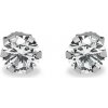 iZlato Forever Náušnice v bielom zlate so zirkónom 5mm Eva, 14K IZ20377A