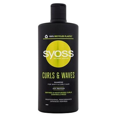 Syoss Curls & Waves 440 ml hydratační a definující šampon pro kudrnaté a vlnité vlasy pro ženy