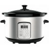 Camry CR 6414, 270 W, 4,7 l, 2 rýchlosti, keramická misa, kryt z nehrdzavejúcej ocele, čierno-strieborný, pomalý hrniec