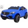 Ramiz Elektrické autíčko Mercedes Benz GLC 63S, 4x4, EVA kolesá, MP4, vstup USB, MP3, mini Jack, DO 2.4 GHz, Kožené sedadlo, Originál licencia modrá