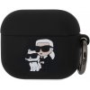 Karl Lagerfeld 3D Logo NFT Karl a Choupette silikónové puzdro pre AirPods 3, čierne 57983116477