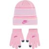 Nike multi stripe beanie set | 0196327458768 | Ružová | OS