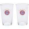 FC BAYERN MNICHOV Poháre FC Bayern Mníchov s farebným znakom. 300ml. Súprava 2ks.