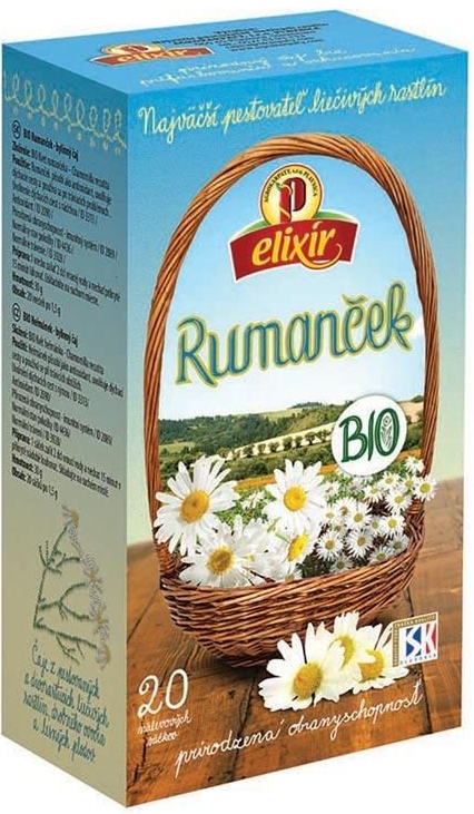 Agrokarpaty Bio Rumanček bylinný čaj prírodný produkt 20 x 1,5 g