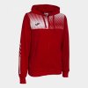 ECO SUPERNOVA ZIP-UP HOODIE dámska mikina s kapucňou červená biela L
