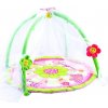 JOKO Detská podložka s moskytierou a oblúkom ružová