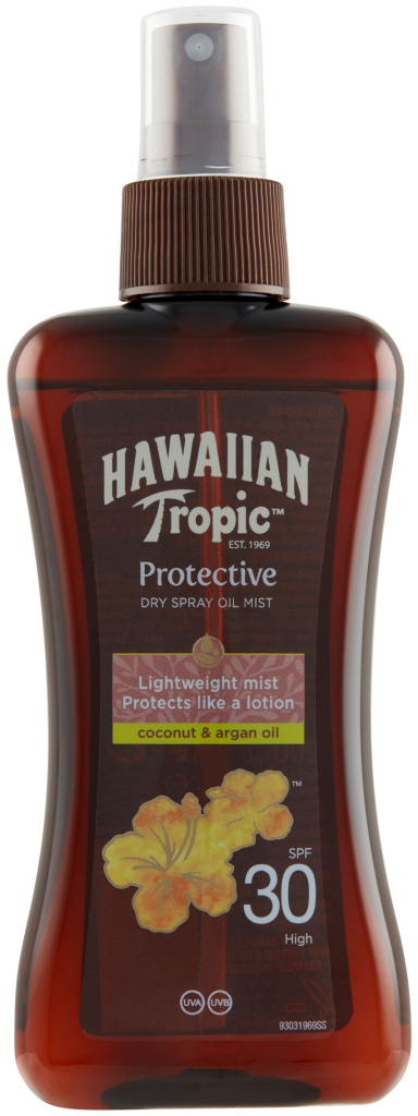 Hawaiian Tropic Protective suchý olej na opaľovanie v spreji SPF30 200 ml