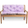 Setgarden Poduška na záhradné lavice 150x60x50cm fialový | podušky na záhradný nábytok | Sedáky a podsedáky| Poduška na hojdaèku