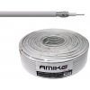 Koaxiální kabel Amiko RG6-CCS / 100m / 6,8 mm