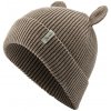 STERNTALER Čiapka pletená so zahnutým okrajom GOTS bavlna hnedá uni veľ. 45 cm - 6-9 m 4712411-986-45