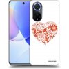Picasee silikónový čierny obal pre Huawei Nova 9 - Veľké srdce