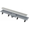 Alcadrain - Sprchový žľab Simple 75 cm, s okrajom na perforovaný rošt, vrátane roštu, nerezová mat APZ9-750MROZ1