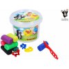 Wiky Modelína/Plastelína hmota Krtek + vykrajovátka sada 300g 15 barev v kelímku 12x10cm