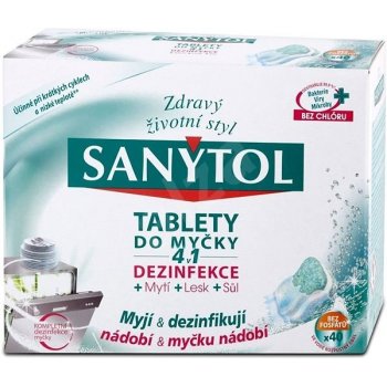 tablety do umývačky riadu Sanytol tablety do myčky 4v1 40 ks